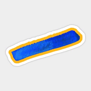 Blue Color Stripe Sticker